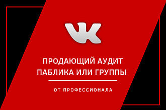 Профессиональный аудит вашей группы Вконтакте. Детальный отчет