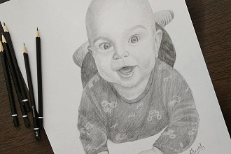Портрет по фото карандашом