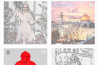Рисованные ролики из фотографий