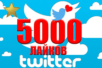 Твиттер лайки 5000