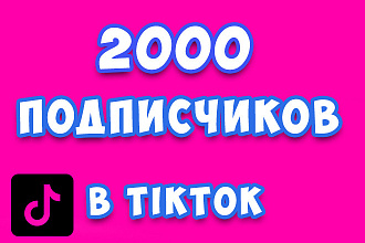 Добавлю 2000 подписчиков в TikTok