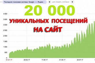 + 20000 уникальных посетителей на сайт + Бонус
