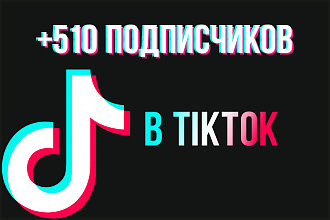 +510 подписчиков в TikTok