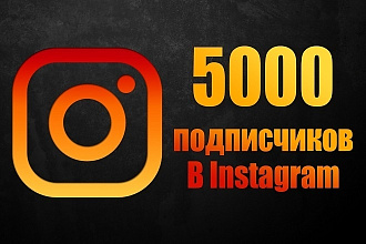 Добавлю вам 5000 подписчиков Instagram