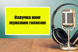 Озвучка книг мужским голосом
