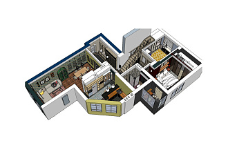 3D-модель интерьера квартиры в SketchUp
