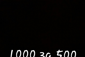Подписчики 1000 за 500