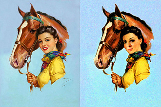 Создам портрет в Photoshop