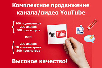 Комплексное продвижение вашего канала или видео на YouTube
