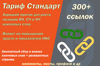 Ссылочное продвижение ВЧ, СЧ, НЧ запросов