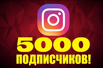 5000 подписчиков в Инстаграм