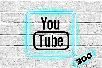 300 подписчиков с гарантией на канал YouTube