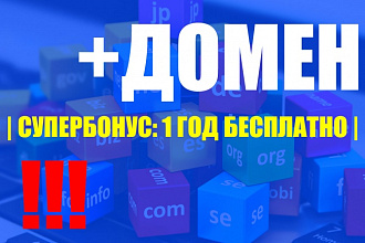 Зарегистрирую домен в доменной зоне .ru или .рф. 1 год бесплатно