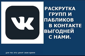 1000 подписчиков в группу Вконтакте +бонус 100 лайков