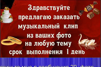 Создам видеоклип из ваших фото