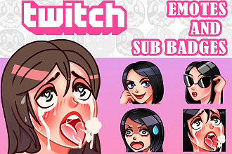 Рисую смайлы и саб для twitch