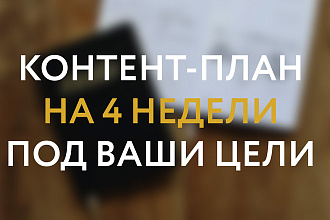 Готовый контент-план на 20 публикаций для социальной сети
