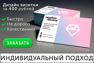 Сделаю дизайн макет визитки