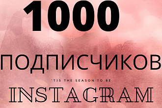 1000 русскоязычных инстаграм подписчиков