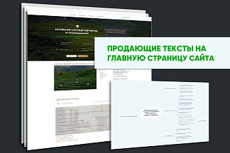 Текст на главную страницу лендинга
