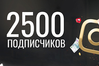2500 подписчиков на ваш аккаунт в instagram