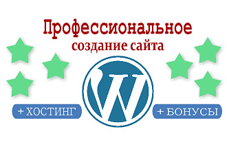 Создание сайта с профессиональным подходом с бонусами и хостингом