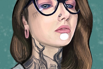 Нарисую портрет в photoshop и illustrator