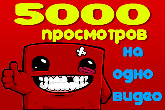 5000 просмотров YouTube на одно видео