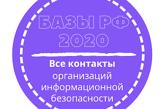 База организаций информационной безопасности. 2482 шт. в базе