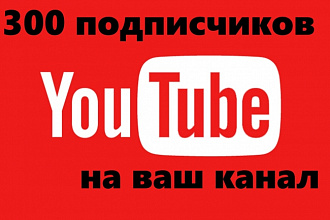 300 подписчиков на Ютуб
