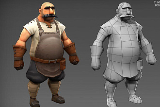 3d малополигональной модели