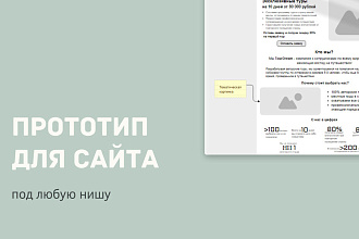 Сделаю прототип сайта