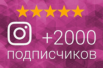2000 живых подписчиков Instagram