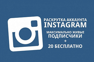 Раскрутка Instagram-аккаунта с максимально живыми подписчиками