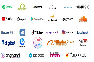Дистрибуция музыки на топовых музыкальных мировых платформах под ключ