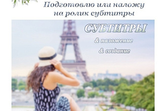 Субтитры с таймингом, либо вшитые на русском, англ, немецком