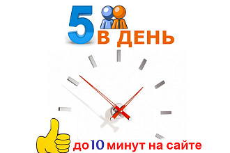 5 посетителей в сутки. Улучшение поведенческих факторов целый месяц