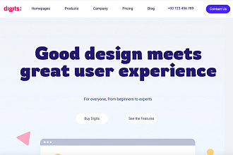 Свертаю Landing Page,на 6+ секций,с выподающим меню