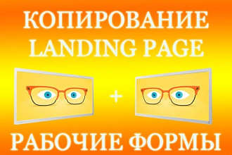 Скопирую любой landing page лендинг и настрою под Ваши нужды