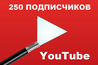 250 подписчиков на канал youtube