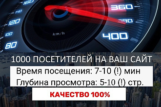 Качественный поисковый трафик - до 1000 посещений по 10 минут