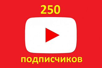 250 подписчиков на канал Youtube
