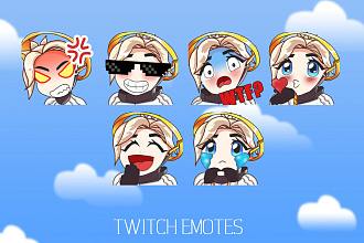 Нарисую смайлы, панели, значки сабов для Twitch