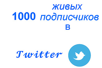 1000 живых подписчиков в twitter без ботов и программ