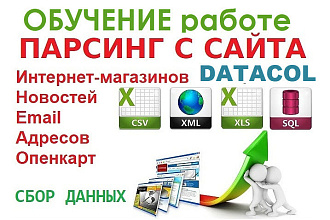 Обучение парсингу в программе Datacol
