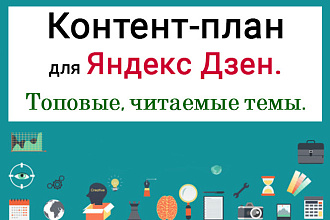 Контент план для Яндекс Дзен для роста читателей и дочитываний+ Бонус