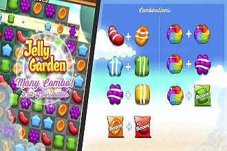 Исходники игры Jelly Garden Match для Unity