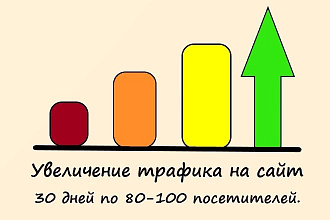 80-100 посетителей на Ваш сайт по ключевому слову