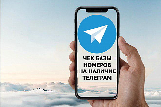 Проверка Вашей базы до 1700 номеров на наличие мессенджера Телеграм