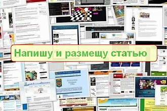 Напишу и размещу статью с 1 ссылкой на сайте с ИКС 800